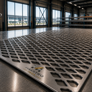 Tablă expandată din inox AISI 304 – 0,5 mm – 1000×2000 mm – Q6×3,5×0,8 mm